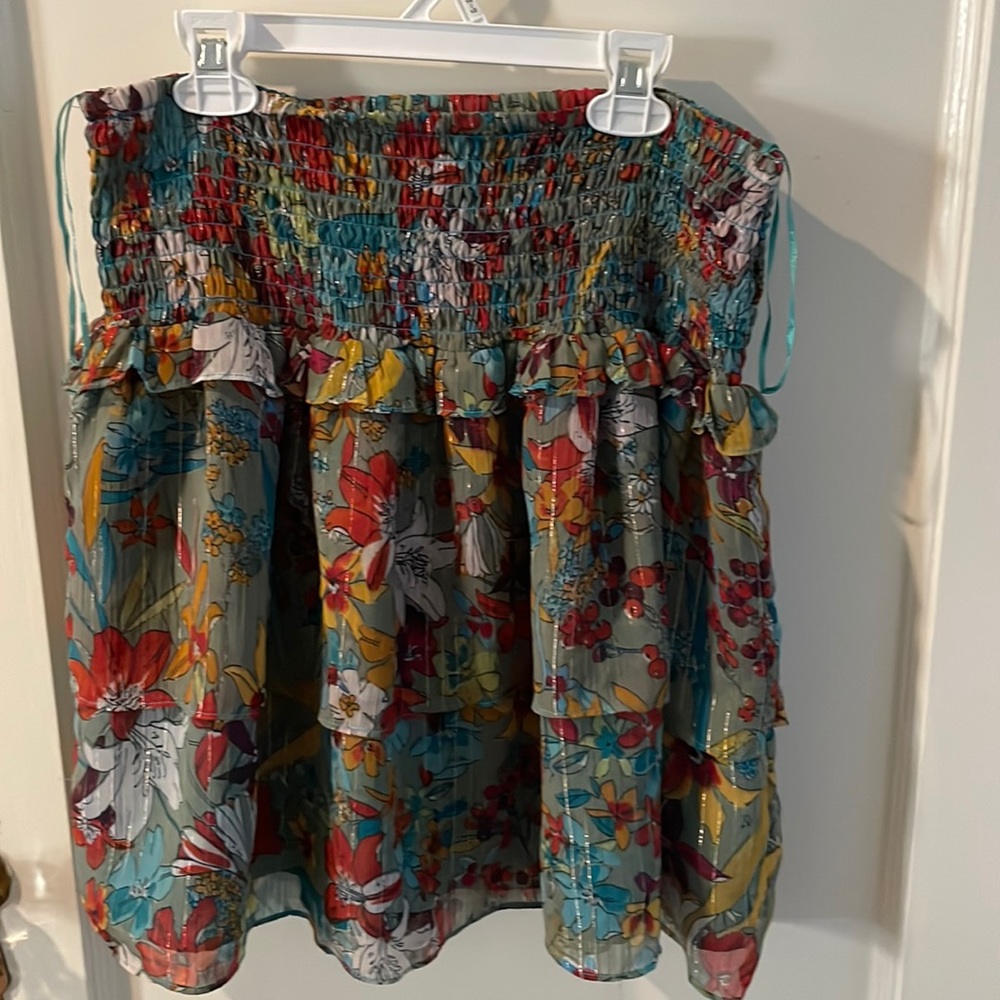 Walter baker shirred skirt